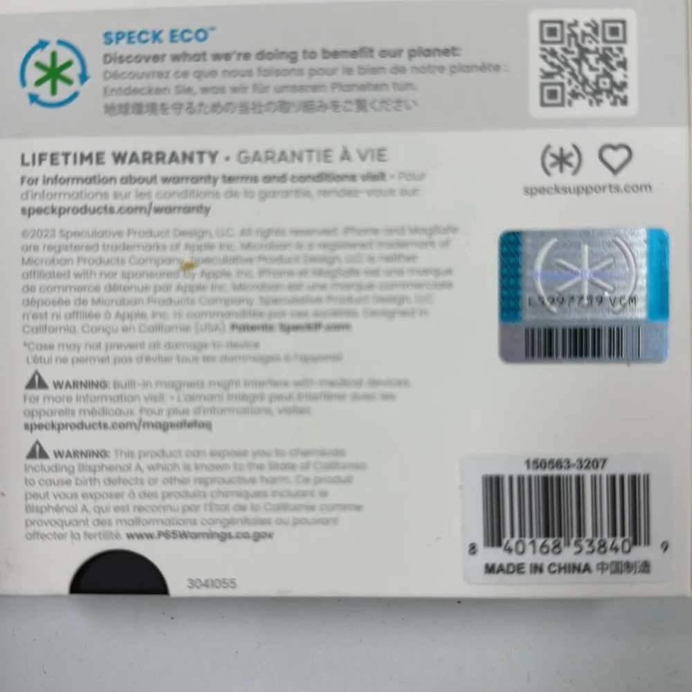 Speck Presidio Grip Discolored IPhone 15 PRO Case